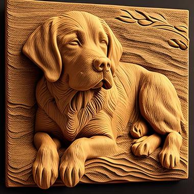 3D model Kuvas dog (STL)